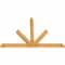 Ekena Millwork Saratoga Rough Sawn Timber Gable Bracket, Western Red Cedar, 108"W x 72"H x 4"D x 6"F, 16/12 Pitch GBW108X72X0406SAR00RWR - alternate 5